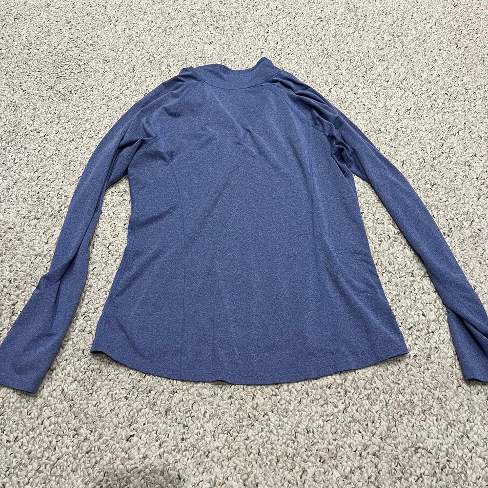 REI Co-op Quarter Zip Pullover L Blue Hiking Trail Active Gorpcore Baselayer - Picture 6 of 6